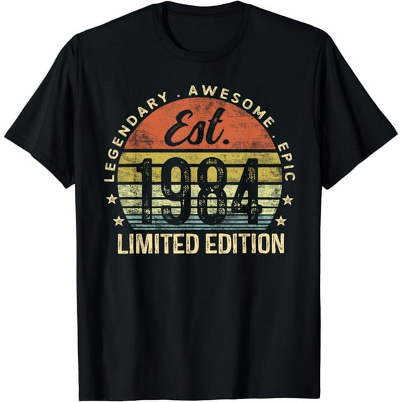 Est 1984 Limited Edition 40th Birthday Vintage 40 Year Old T-Shirt