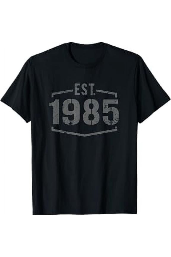 Est 1985 Vintage Birthday Gifts Style Established 1985 Birthday Design Vintage T-Shirt Unisex S To 5XL