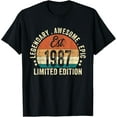 thumbnail image 1 of Est 1987 Limited Edition 38th Birthday Gifts 38 Year Old T-Shirt, 1 of 3