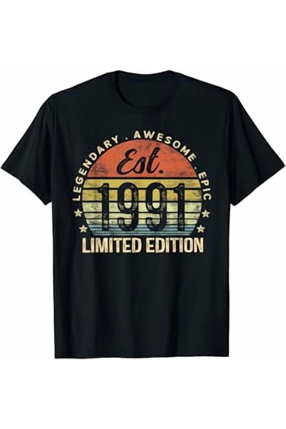 Est 1991 Edition 31st Birthday Vintage 31 Year Old T-Shirt