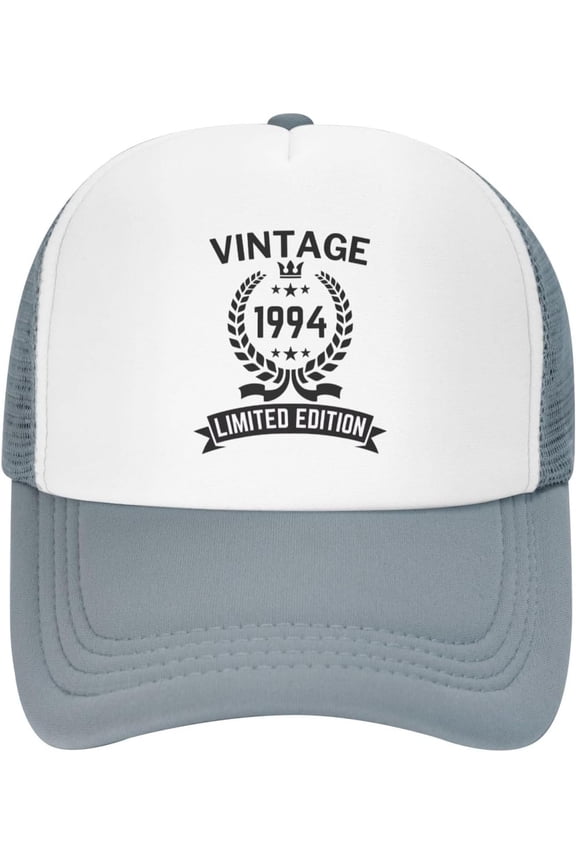 Est 1994 30th Birthday Gifts for Women Men, Vintage 1994 Limited Edition Mesh Cap Mrs Mr Baseball Cap Trucker Hat