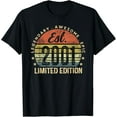 thumbnail image 1 of Est 2001 Limited Edition 23rd Birthday Gifts 23 Year Old T-Shirt, 1 of 3