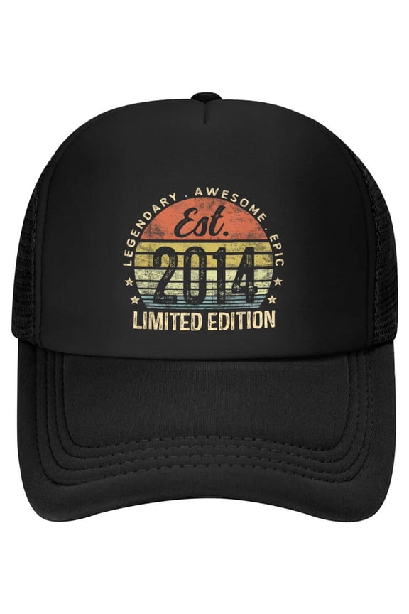 Est 2014 Limited Edition 12th Birthday Gifts 12 Year Old Baseball Cap