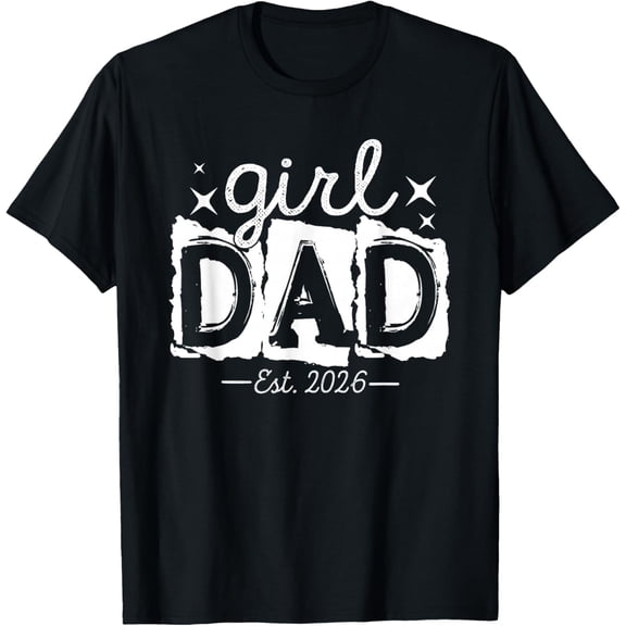 Est 2026 First Time Father's Day Daddy to Be Men T-Shirt