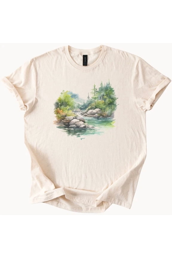 Est River T-Shirt Tee Nature Outdoor Camping Shirt Size S-5Xl Heygategoo Tee