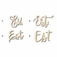 thumbnail image 1 of Est. Sign Unfinished Wood Cutout Home Decor DIY Option 2- 36" Wide / 1/2", 1 of 3