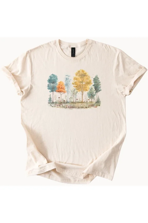Est Trees T Shirt Nature Graphic Tee Outdoors Size S-5Xl Heygategoo Tee