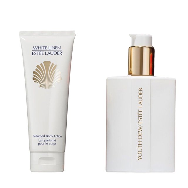 Estée Lauder Youth Dew & White Linen Perfumed Body Lotion Set 3.4 Oz