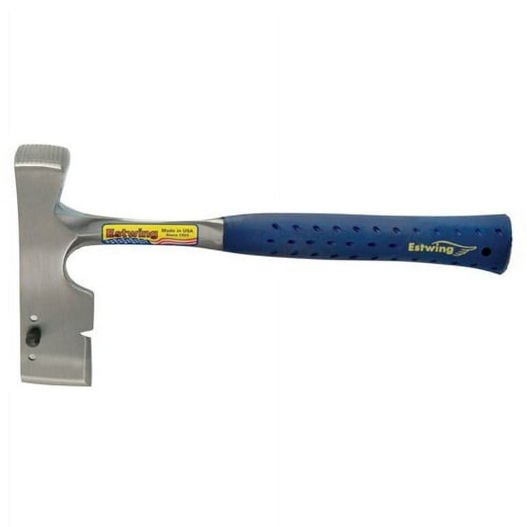 13 in. Solid Steel Carpenter's Hatchet with Blue Vinyl Nylon Shock Reduction Grip 13 in. Solid Steel Carpenter's Hatchet with Blue Vinyl Nylon Shock Reduction Grip