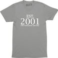 thumbnail image 1 of Established 2001 18th Birthday Present Gift Men's T-Shirt, 1 of 4
