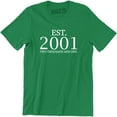 thumbnail image 1 of Established 2001 18th Birthday Present Gift Men's T-Shirt, 1 of 4