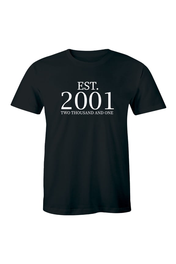 Established 2001 Shirt 18Th Birthday Present Men'S T-Shirt Tee