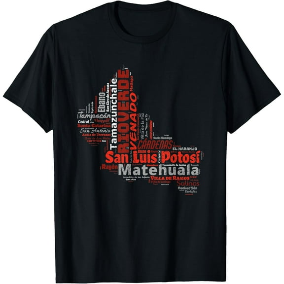 Estado de San Luis Potosí Mexico Ciudades Y Municipios T-Shirt