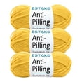 thumbnail image 1 of Estako DailyKnit-DK - (3 Skeins Pack) - 100% Anti-Pilling Acrylic Yarn - Soft DK Light Weight #3 - (3 x 3.52 oz / 3 x 273 yds) - for Knitting & Crocheting ( 80027 - Yellow ), 1 of 5