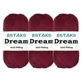 thumbnail image 1 of Estako Dream, (3 Skeins Pack) 100% Microfiber Acrylic Yarn, Soft, Super Fino/Fingering Weight (1) for Crochet and Knitting (3 x 3.5 Oz) / (3 x 382 Yrds) ( 73104 - Bordeaux ), 1 of 5