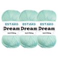 thumbnail image 1 of Estako Dream, (3 Skeins Pack) 100% Microfiber Acrylic Yarn, Soft, Super Fino/Fingering Weight (1) for Crochet and Knitting (3 x 3.5 Oz) / (3 x 382 Yrds) ( 74025 - Water Green ), 1 of 5