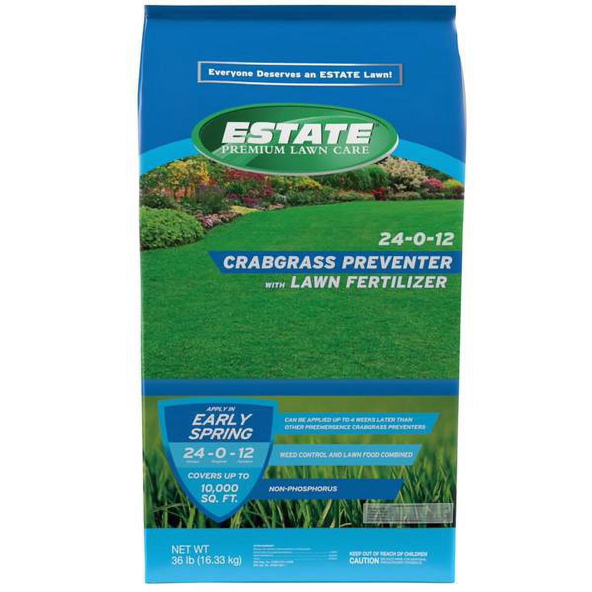 Estate 10,000 sq. ft. 36 lb Crabgrass Preventer with Lawn Fertilizer