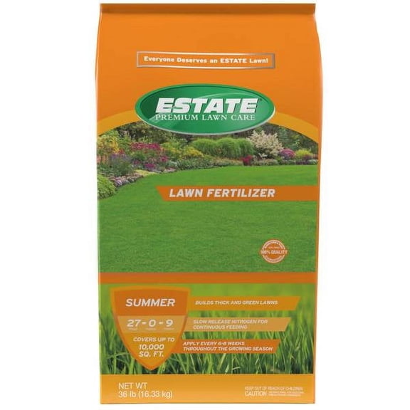 Estate 10,000 sq. ft. All Summer Premium Lawn Fertilizer 27-0-9