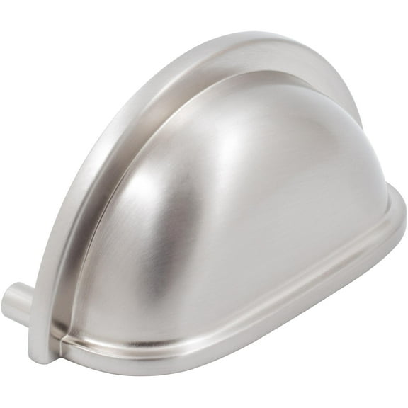 Estate Cup Cabinet Pull, 3 Inches, Satin Nickel by Stone Harbor Hardware
