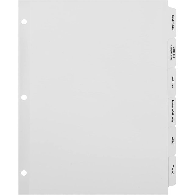 Estate Planning Dividers