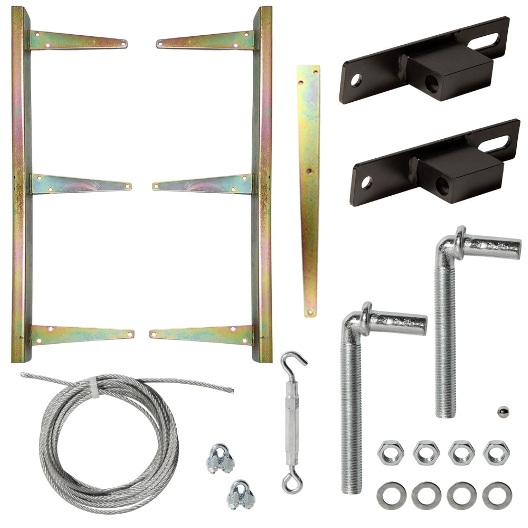 Estate Swing 3-Rail Aluminum Gate Frame Kit for DIY Wood Gate