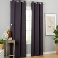thumbnail image 1 of Estate View™ Seville Solid Room Darkening Grommet Top Curtain Panel Pair, 38"x96", Grey, 1 of 8