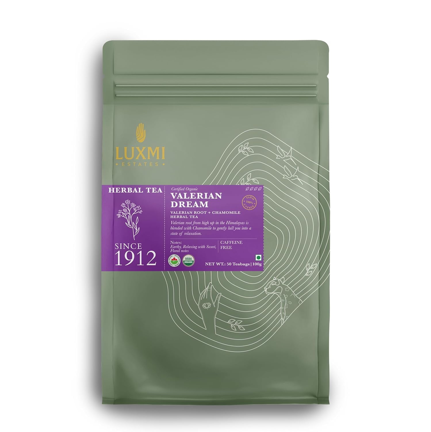 Estates - Valerian Dream - Organic Valerian Root Tea for Sleep - 50 Tea ...