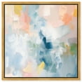 thumbnail image 1 of Estatico I Canvas Modern Color Abstract by Art Remedy, Gold Frame, 40" x 40", 1 of 7