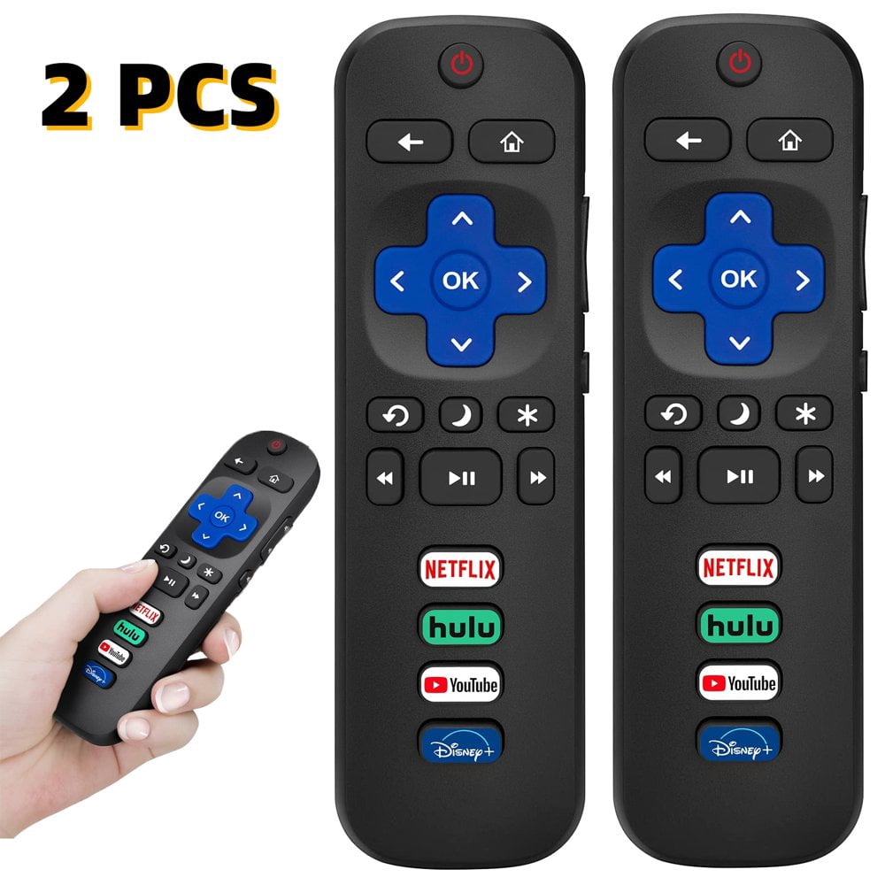 Estbridge 2 pack Replacement Remote Control Only for TV Compatible for