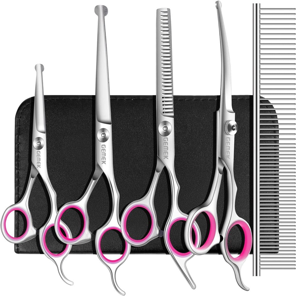 Estbridge 6 in 1 Professional Stainless Steel Grooming Scissors for ...