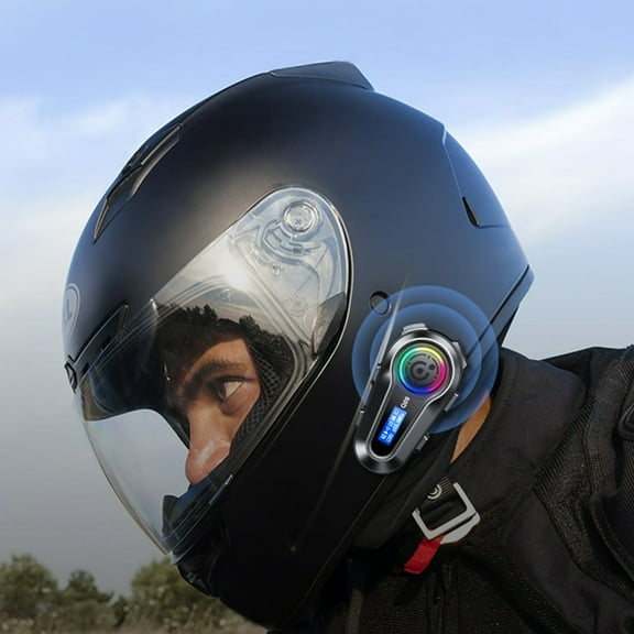Estbridge Full Face Motorcycle with Integrated Bluetooth Intercom and Smartphone Connectivity Smart for Adults Cycling Support Bluetooth