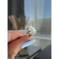 thumbnail image 1 of ESTE ORIGIN 2.00Ct Oval Cut Lab-Grown Diamond Trilogy Ring – Pear & Round Accent Stones, 2mm Tapered Band in 14K White Gold for Women, 1 of 7