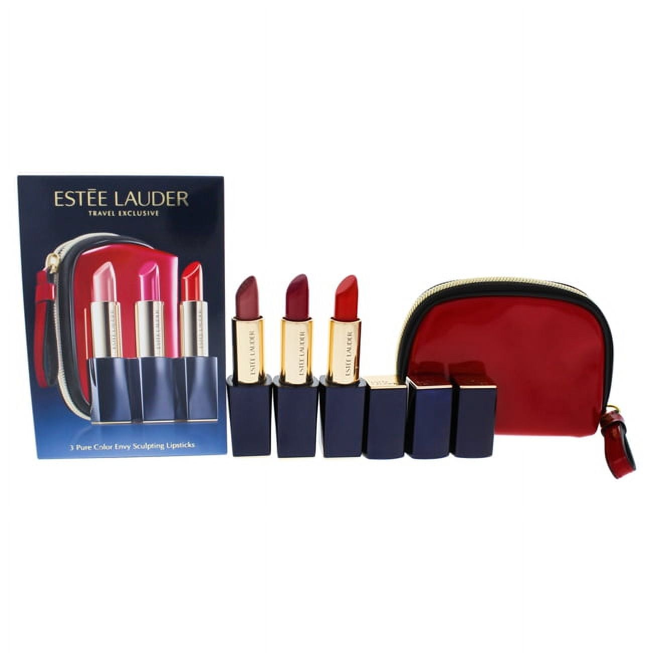Estee Lauder 3 Pure Color Envy Sculpting Lipstick 3 Pc Set 3 x 0.12oz