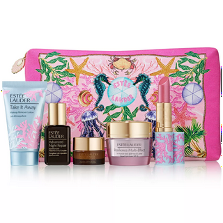 Estée lauder 7 piece gift set including leopard bag hotsell