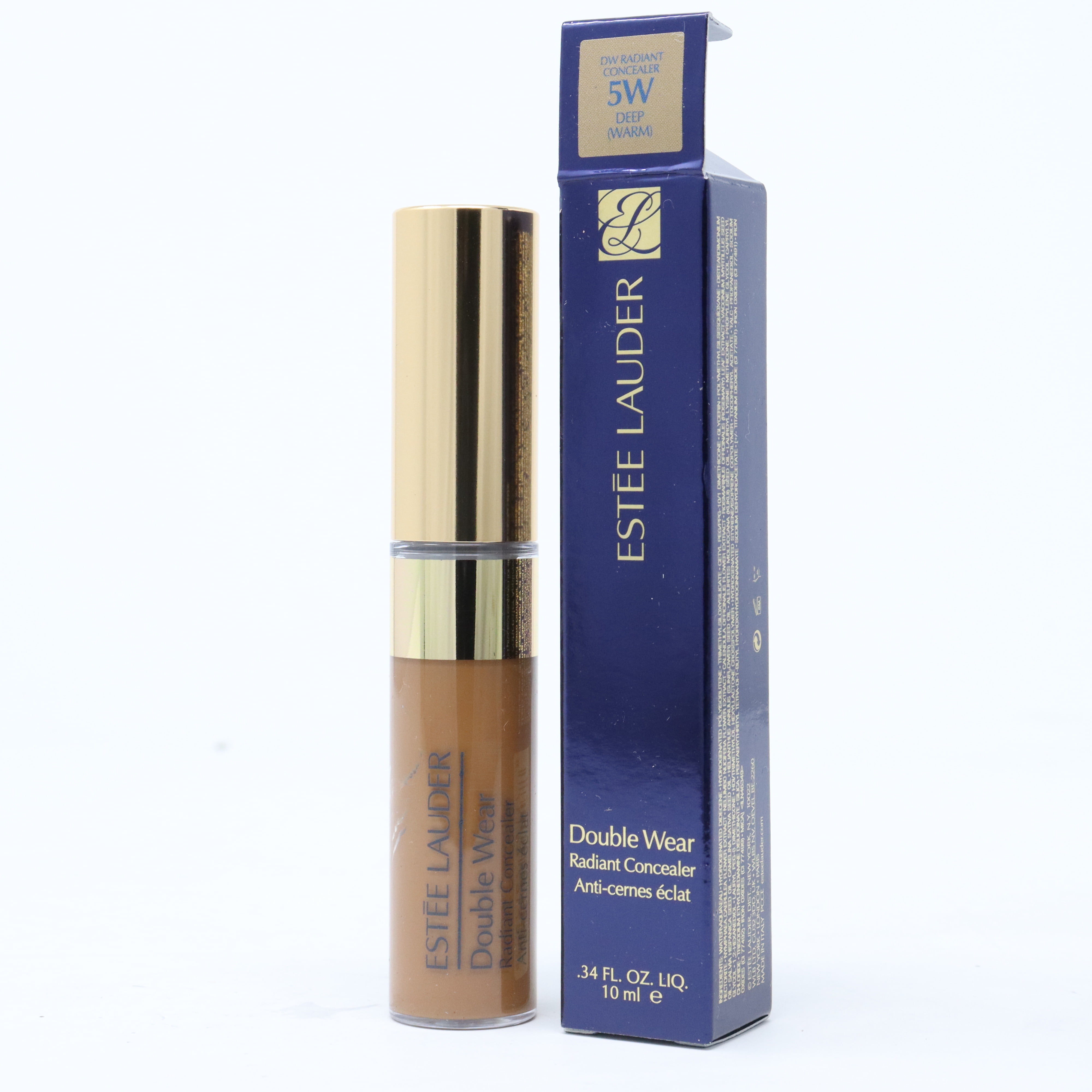 Estee Lauder Double Wear Radiant Concealer 0.34oz 5W Deep (Warm) New With Box
