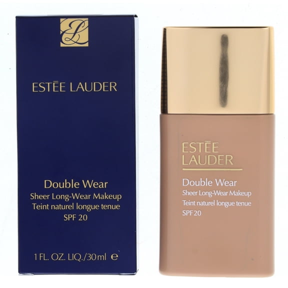 Estee Lauder Double Wear Sheer Long-Wear Makeup SPF20, 3C2 Pebble, 1 oz