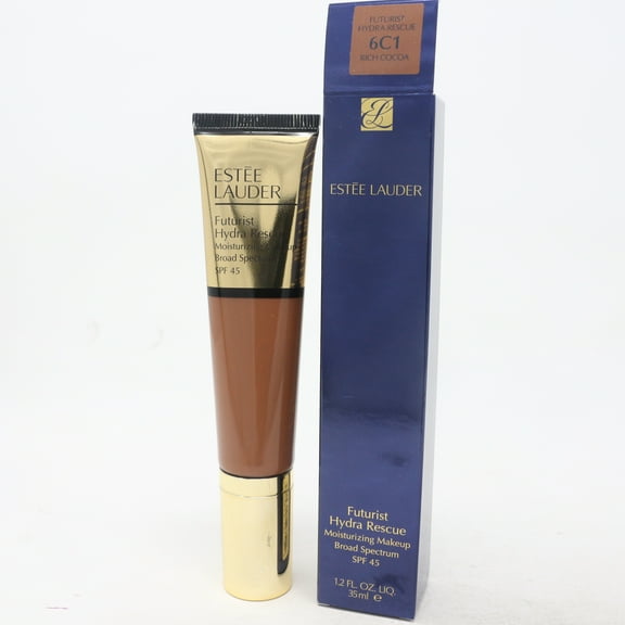 Estee Lauder Futurist Hydra Rescue - Moisturizing Makeup SPF 45 - 6C1 Rich Cocoa (very deep with cool, subtle red undertones)