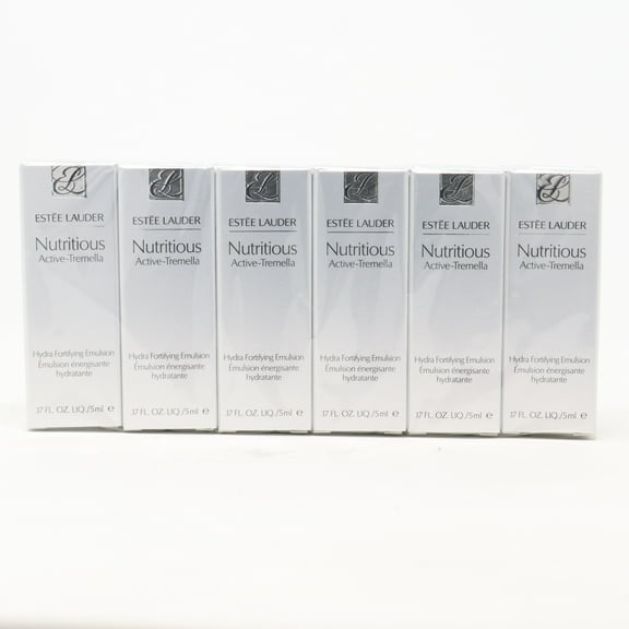 Este Lauder Nutritious Active-Tremella Hydra Fortifying Emulsion (6pc) Set
5ml + 5ml + 5ml + 5ml + 5ml + 5ml