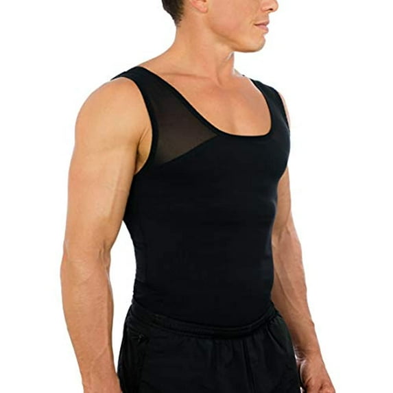 Esteem Apparel Original Men's Chest Compression Shirt to Hide Gynecomastia Moobs