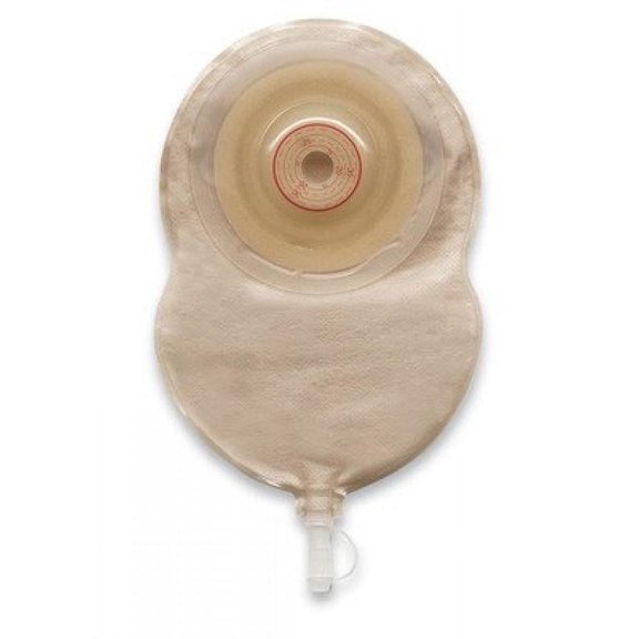 Esteem + Flex Urostomy Pouch, One-Piece System, 7-1/2 Inch Length, 3/8 to 1-3/8 Inch Stoma, Drainable, Convex V2, Trim to Fit, 10 Count