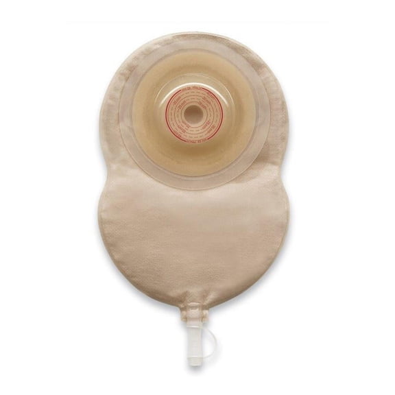 Esteem + Flex Urostomy Pouch, One-Piece System, 7-1/2 Inch Length, 3/8 to 1 Inch Stoma, Drainable, Convex V3, Trim to Fit, 10 Count