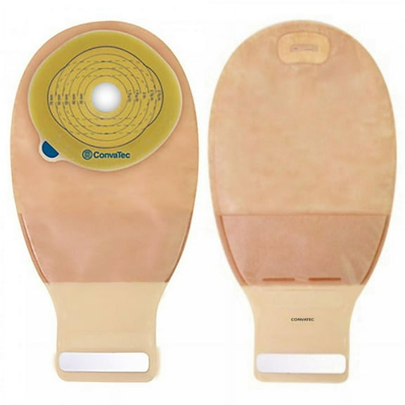 Esteem + Ostomy Pouch, One-Piece System, 12 Inch Length, 13/16 to 2-3/4 Inch Stoma, Drainable, Trim to Fit, 10 Count