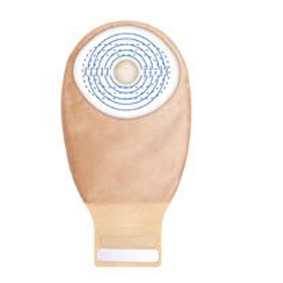 Esteem + Ostomy Pouch One-Piece System 12 Inch Length 13/16 to 2-3/4 Inch Stoma Drainable Trim to Fit, 416718 - Box of 10