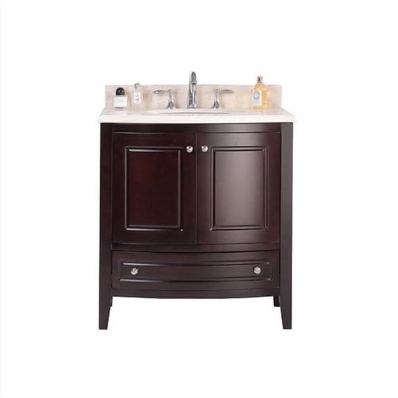 Estella 32 - Brown Cabinet + Jerusalem Gold Counter