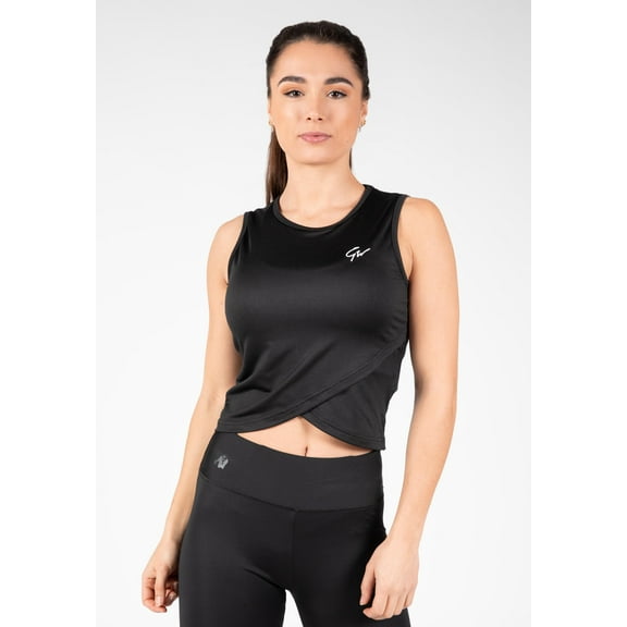 Estelle Twisted Crop Top - Black