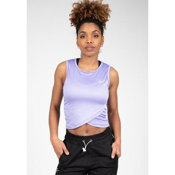 Estelle Twisted Crop Top - Lilac