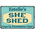 thumbnail image 1 of Estelle's SHE SHED Metal Sign Wall Decor Gift 8x12 108120039420, 1 of 1