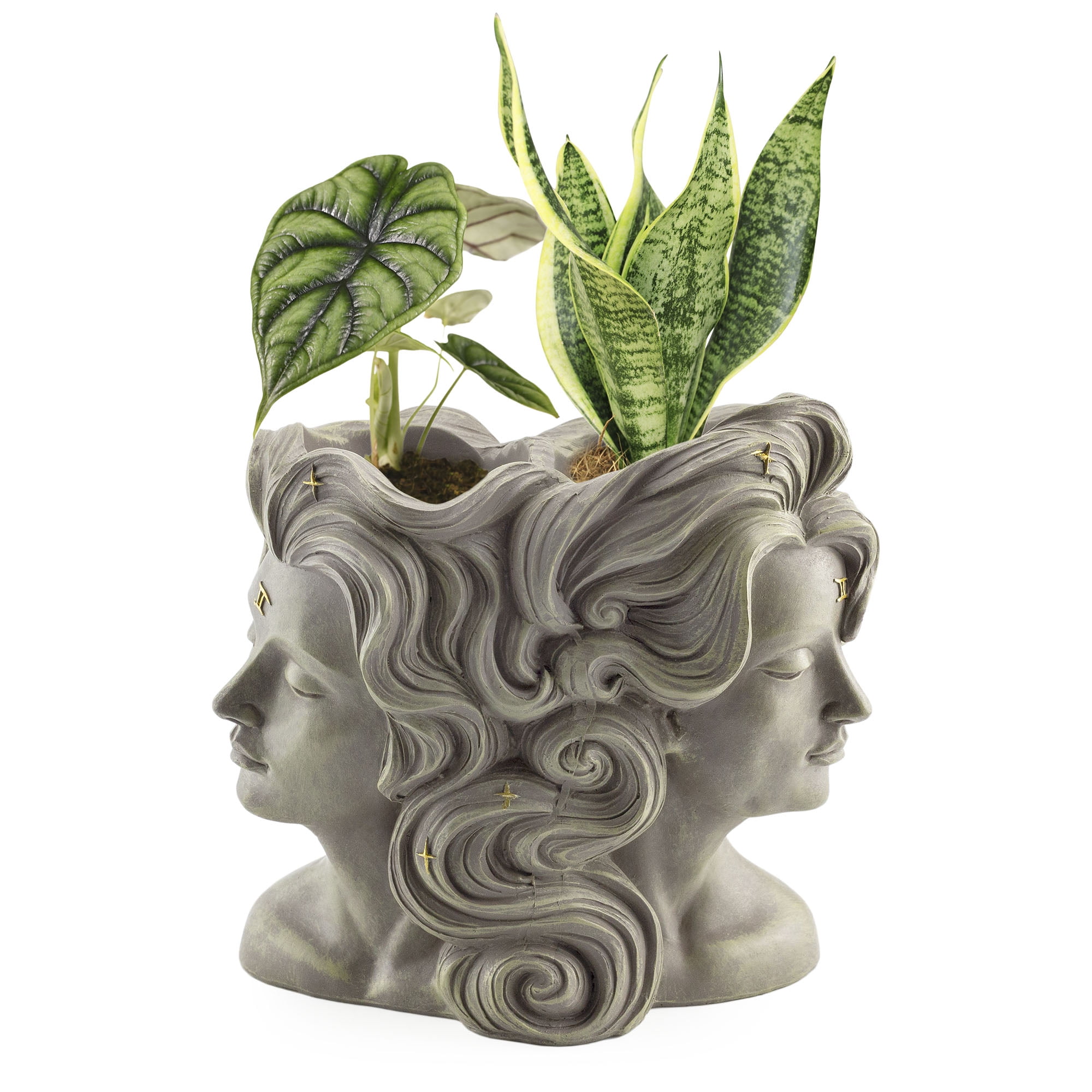 Esterno Gemini Planter with Drainage Holes, Unique Size Small