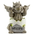 thumbnail image 1 of Esterno Baby Dragon Garden Statue (9-Inch); Hatching Dragon Yard Decor, 1 of 9