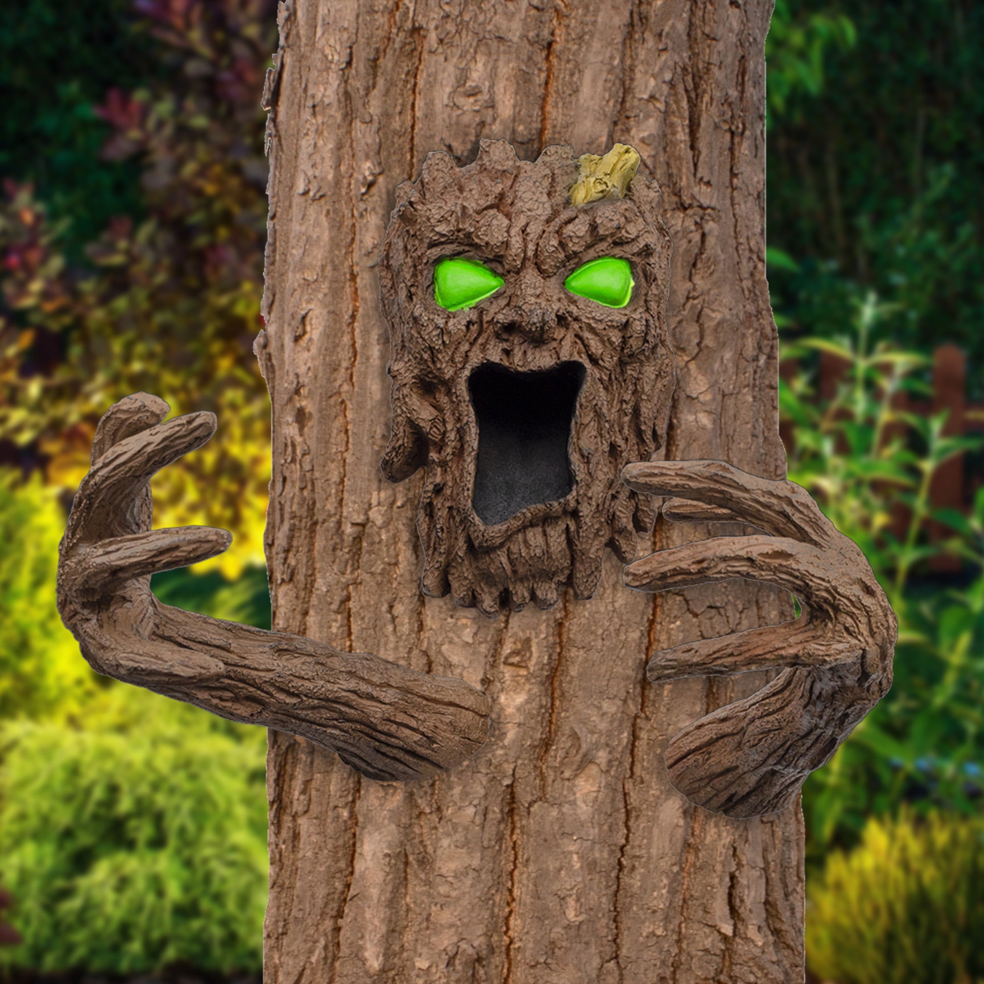 Esterno Tree Bark Monster Yard Decor, Bark Face Tree Person Decor for
